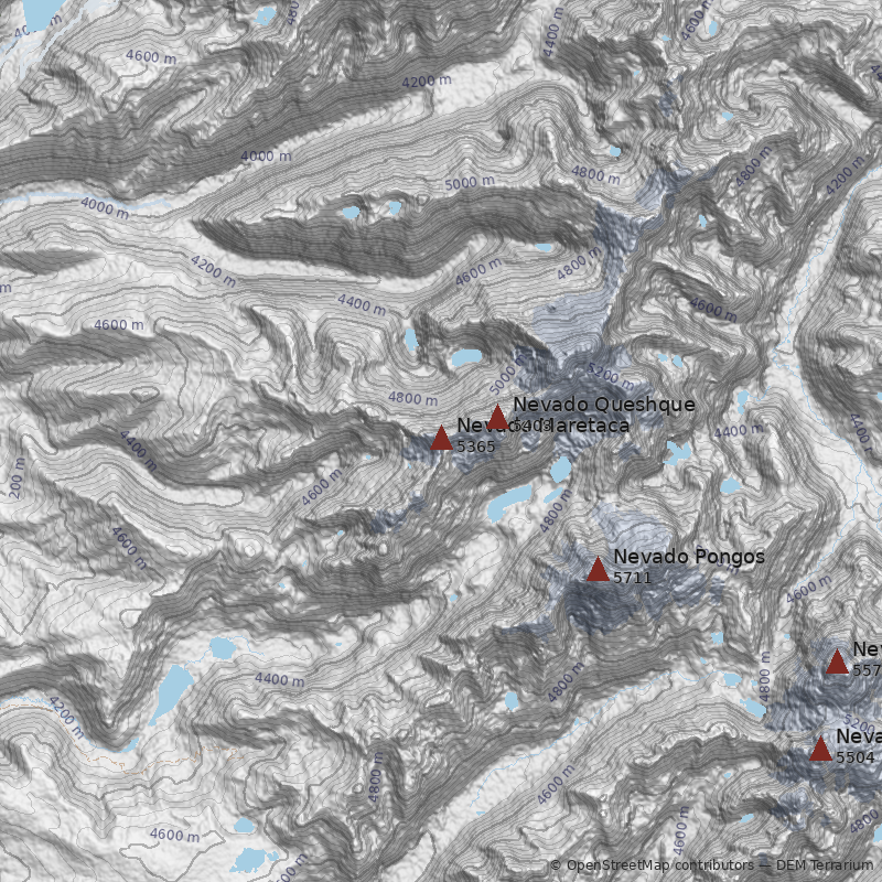 Mapa Nevado Maretaca