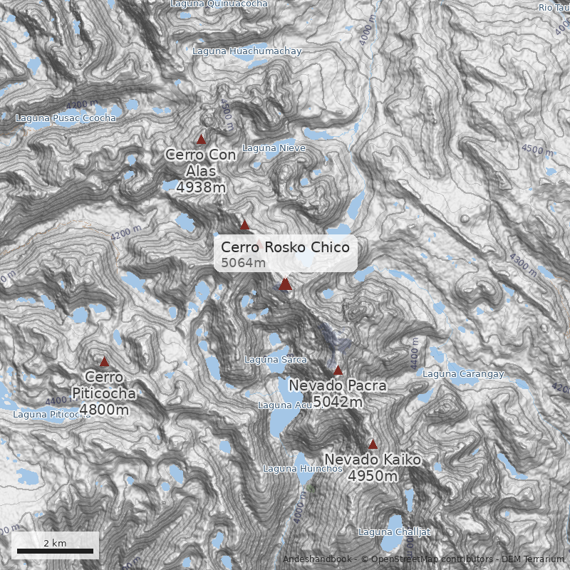 Mapa Cerro Rosko Chico