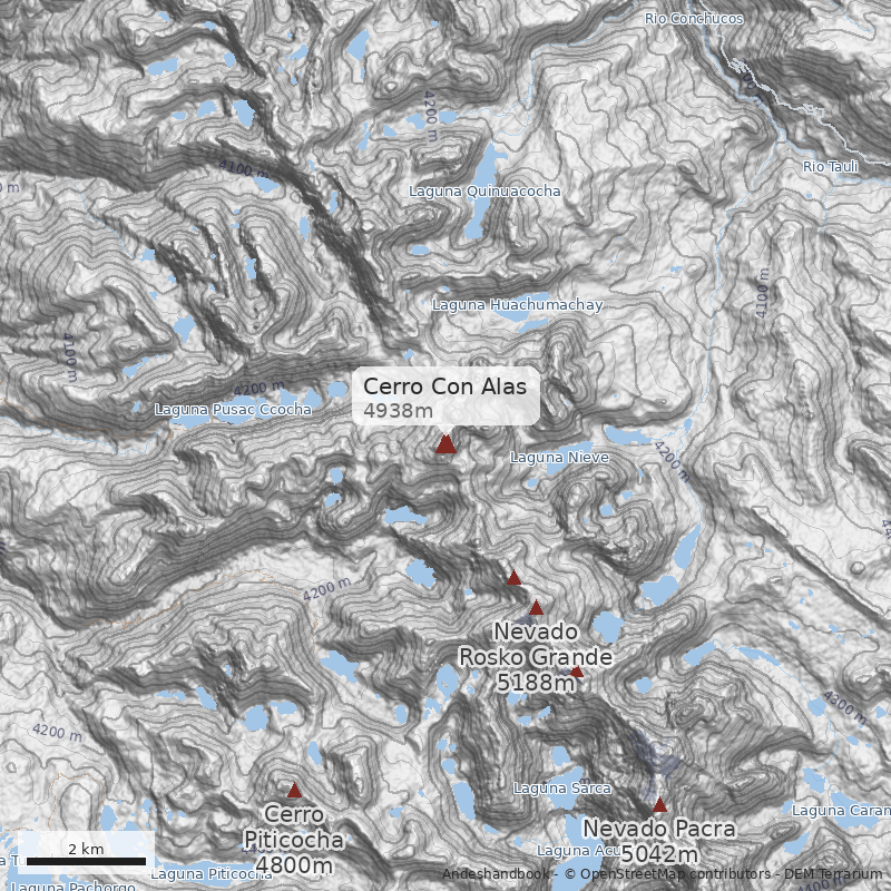 Mapa Cerro Con Alas