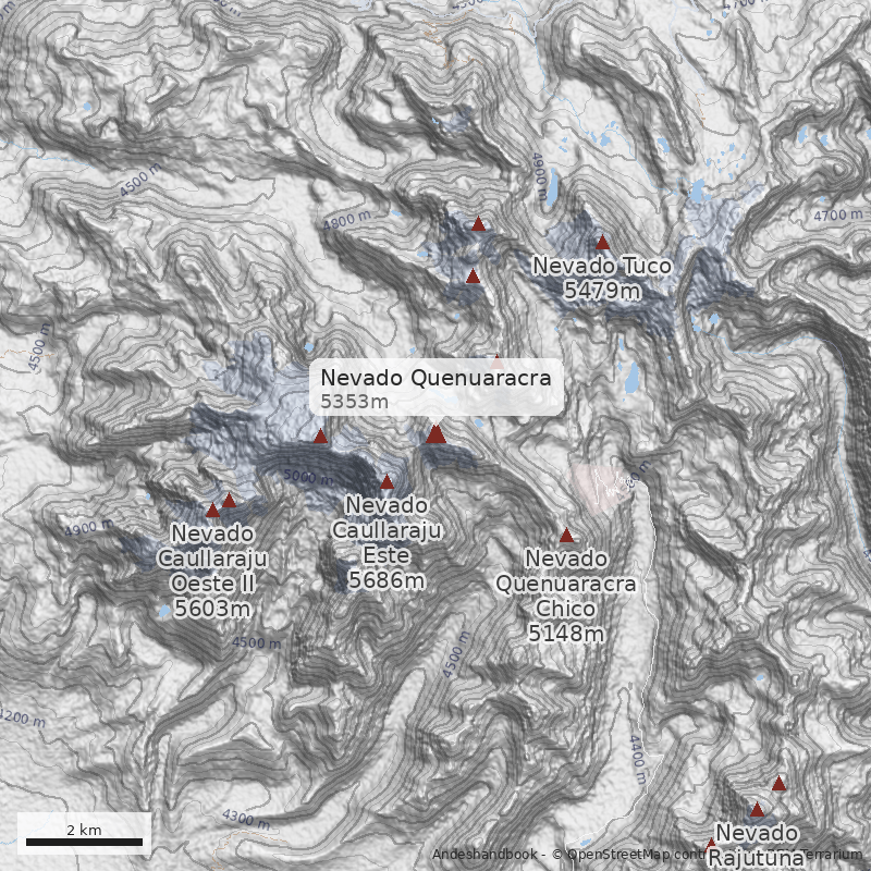 Mapa Nevado Quenuaracra