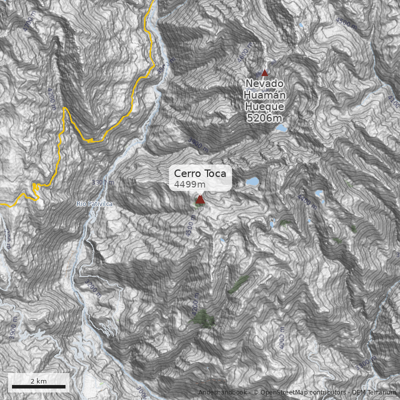 Mapa Cerro Toca