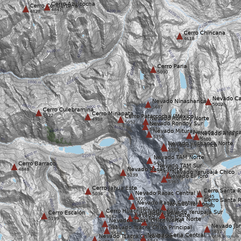 Mapa Cerro Patarcocha (México)