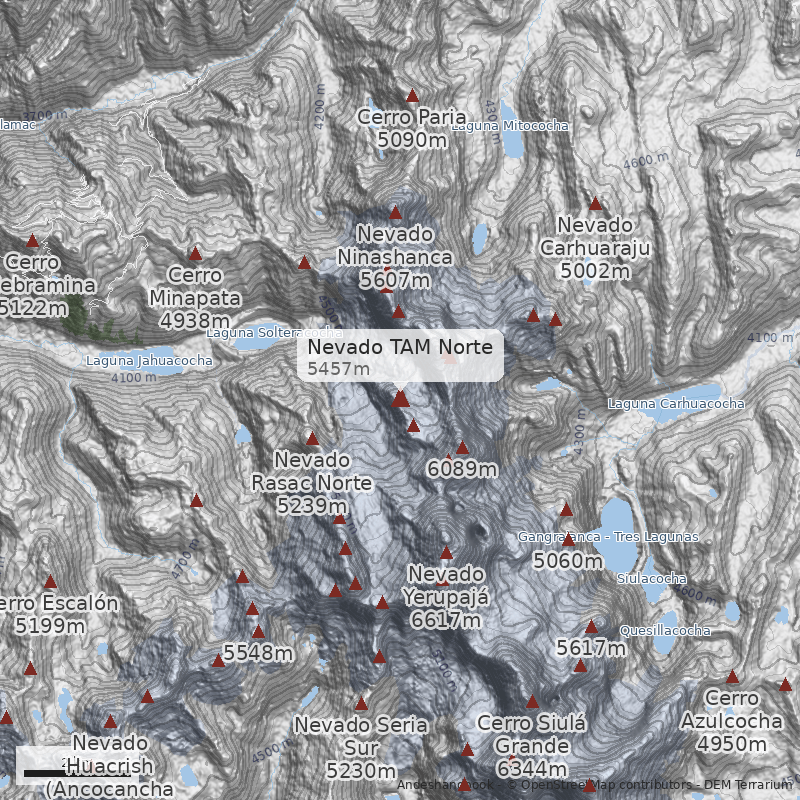 Mapa Nevado TAM Norte