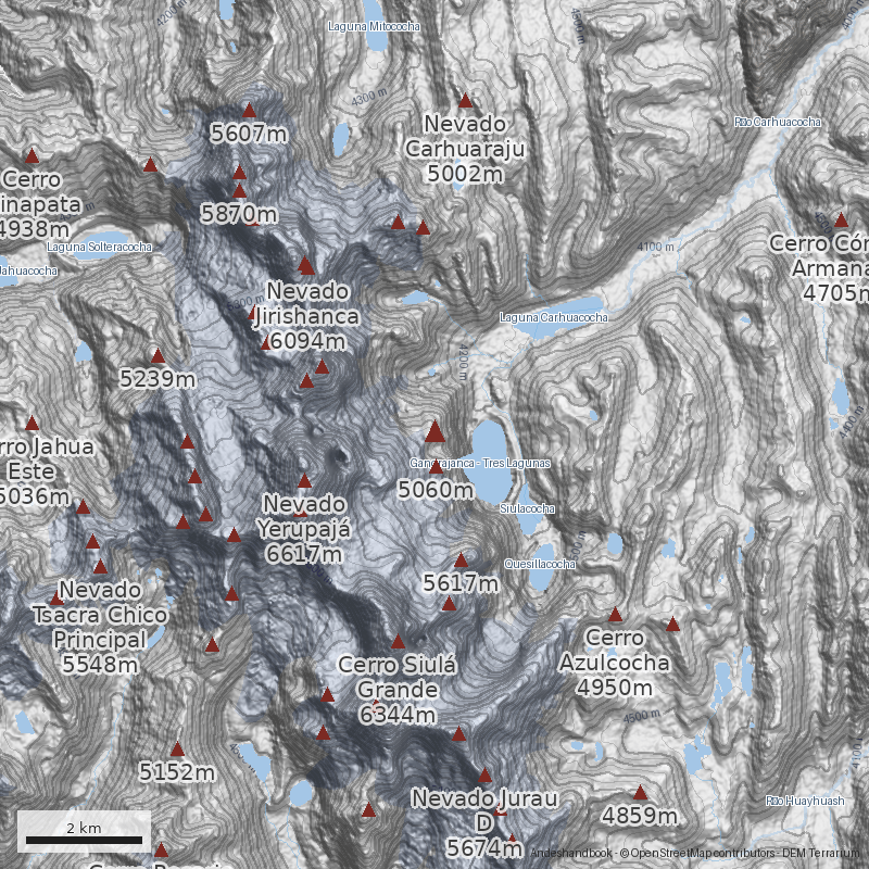 Mapa Cerro Santa Rosa Norte