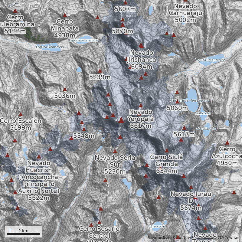 Mapa Nevado Seria Norte