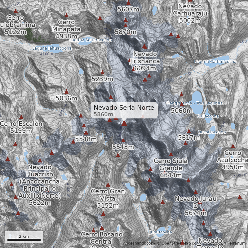 Mapa Nevado Seria Norte