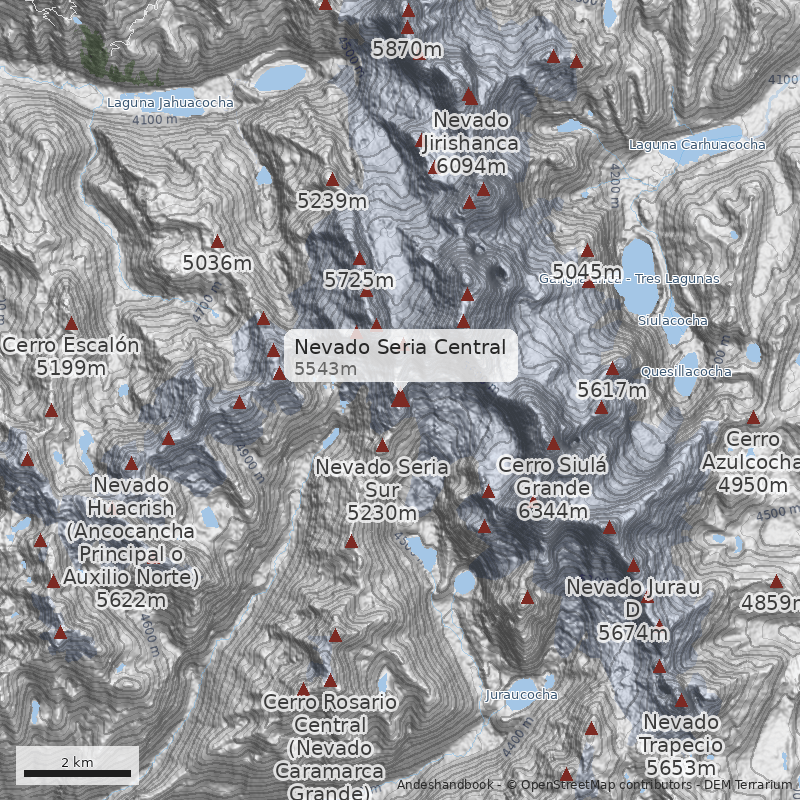 Mapa Nevado Seria Central