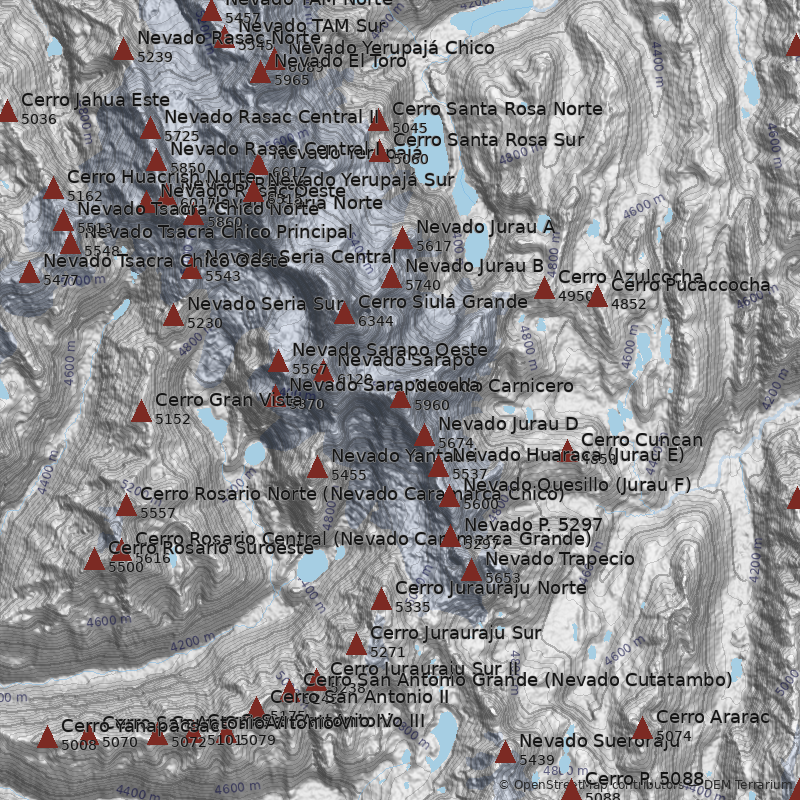 Mapa Nevado Carnicero