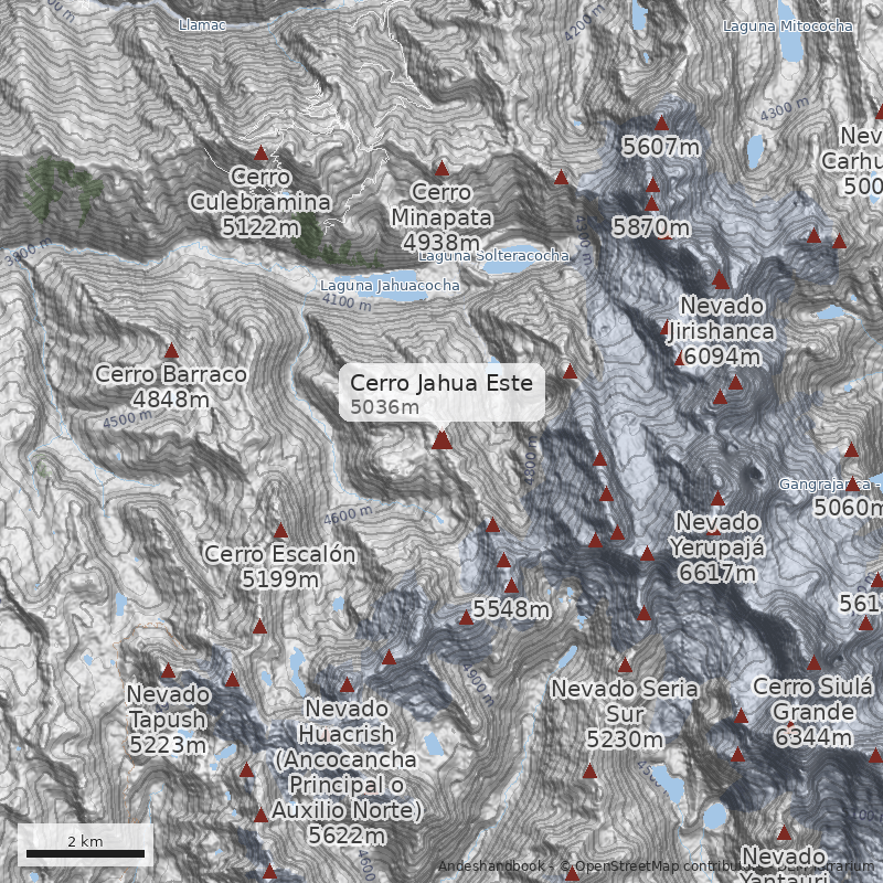 Mapa Cerro Jahua Este