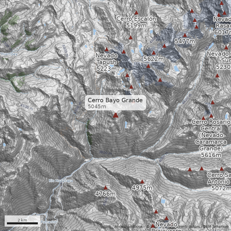 Mapa Cerro Bayo Grande