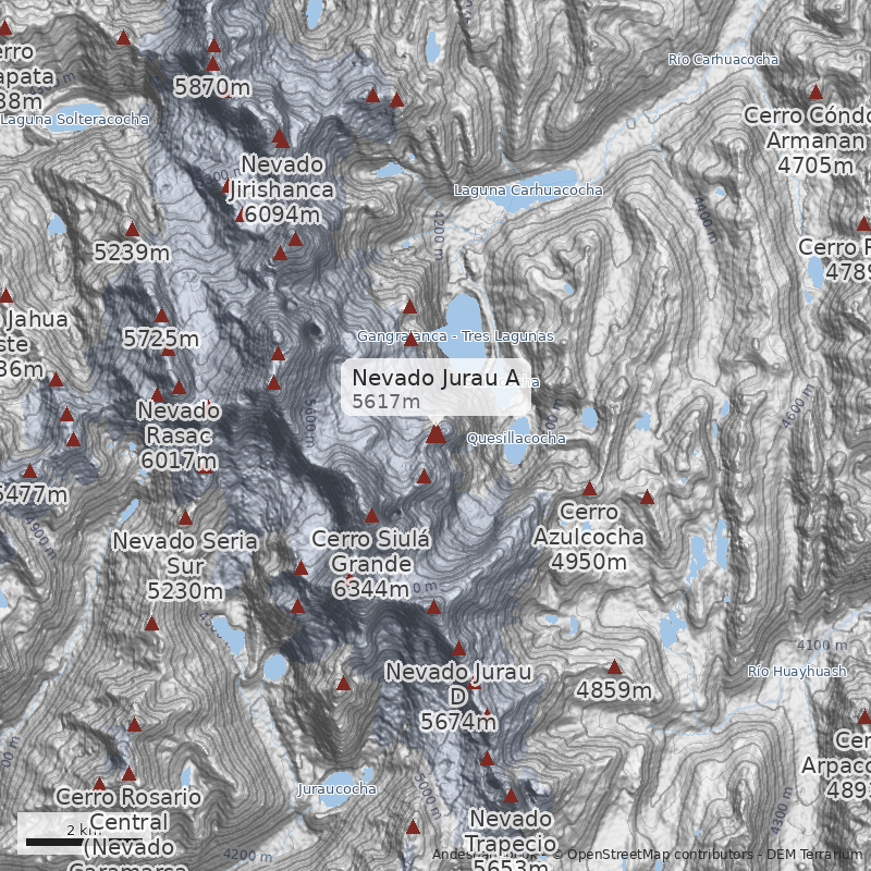 Mapa Nevado Jurau A