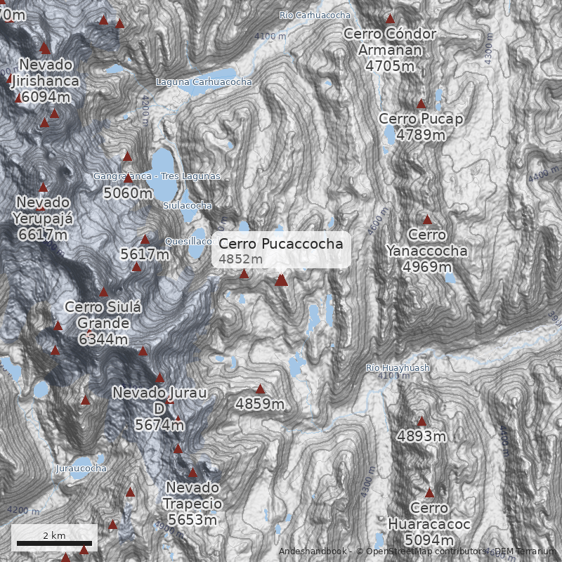 Mapa Cerro Pucaccocha