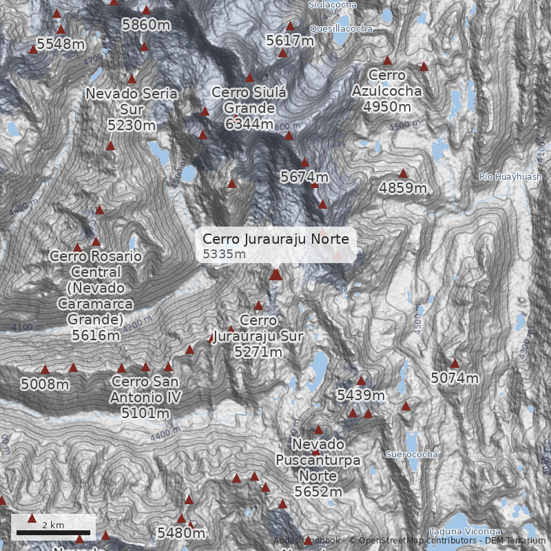 Mapa Cerro Jurauraju Norte