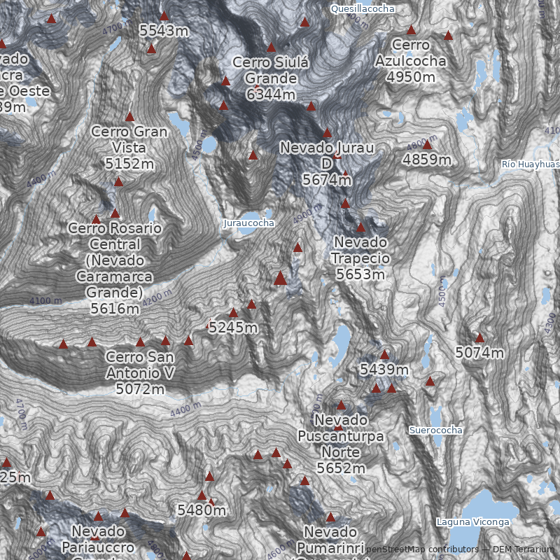 Mapa Cerro Jurauraju Sur