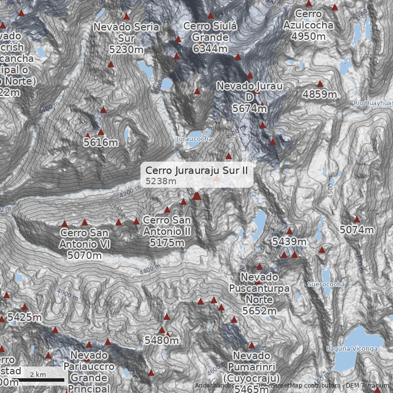 Mapa Cerro Jurauraju Sur II