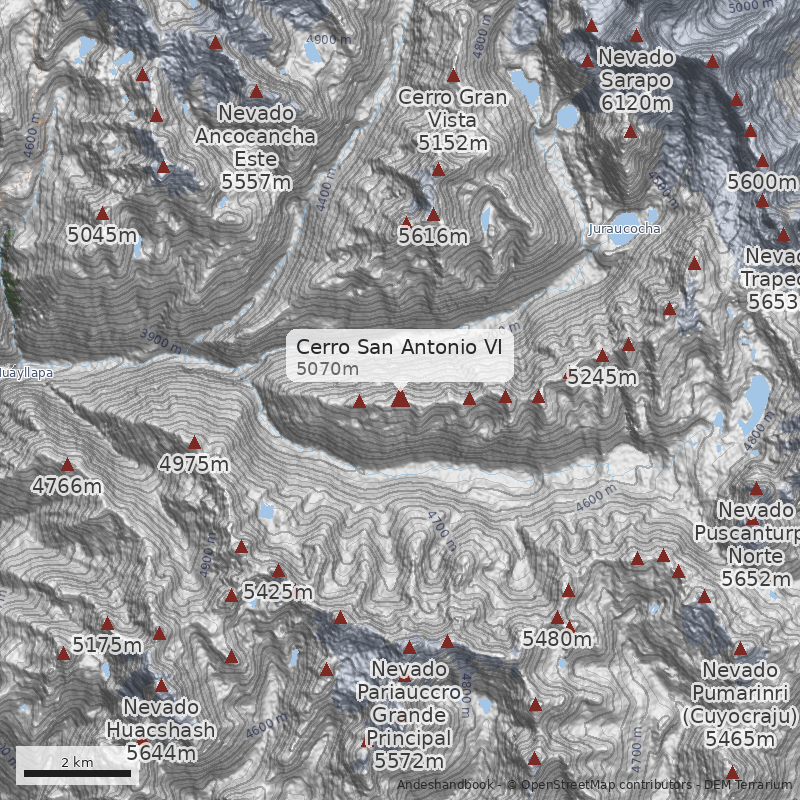 Mapa Cerro San Antonio VI