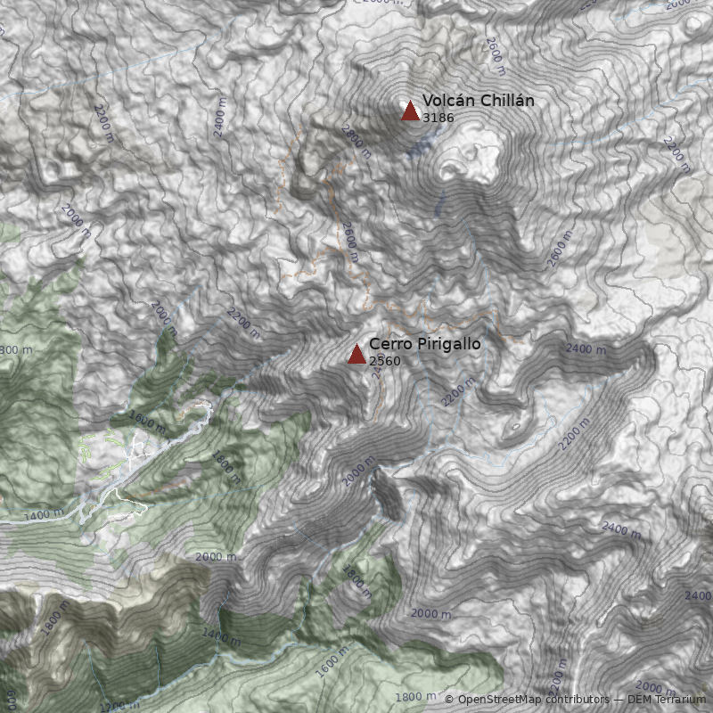Mapa Cerro Pirigallo