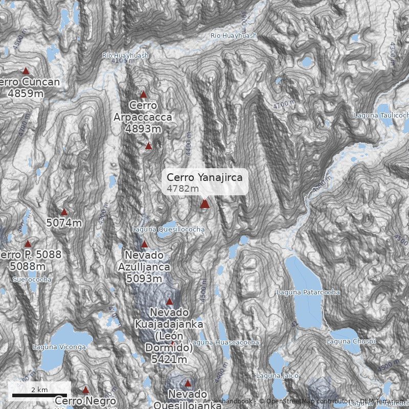 Mapa Cerro Yanajirca