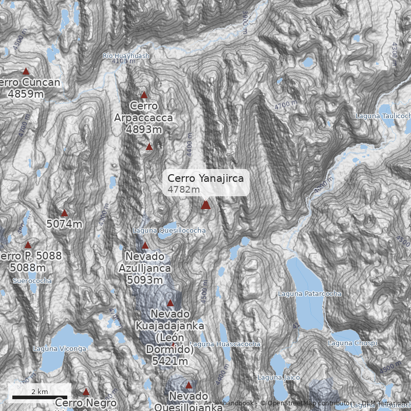 Mapa Cerro Yanajirca