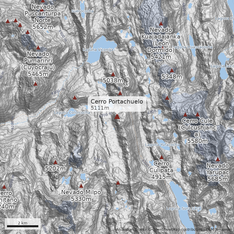 Mapa Cerro Portachuelo