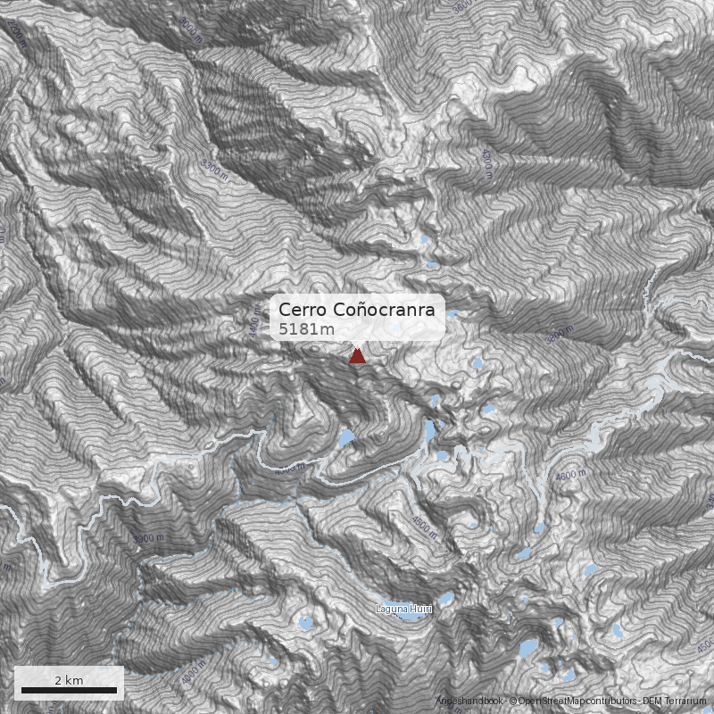 Mapa Cerro Coñocranra