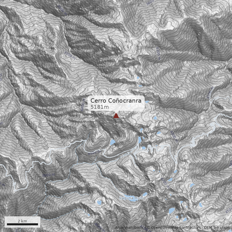 Mapa Cerro Coñocranra