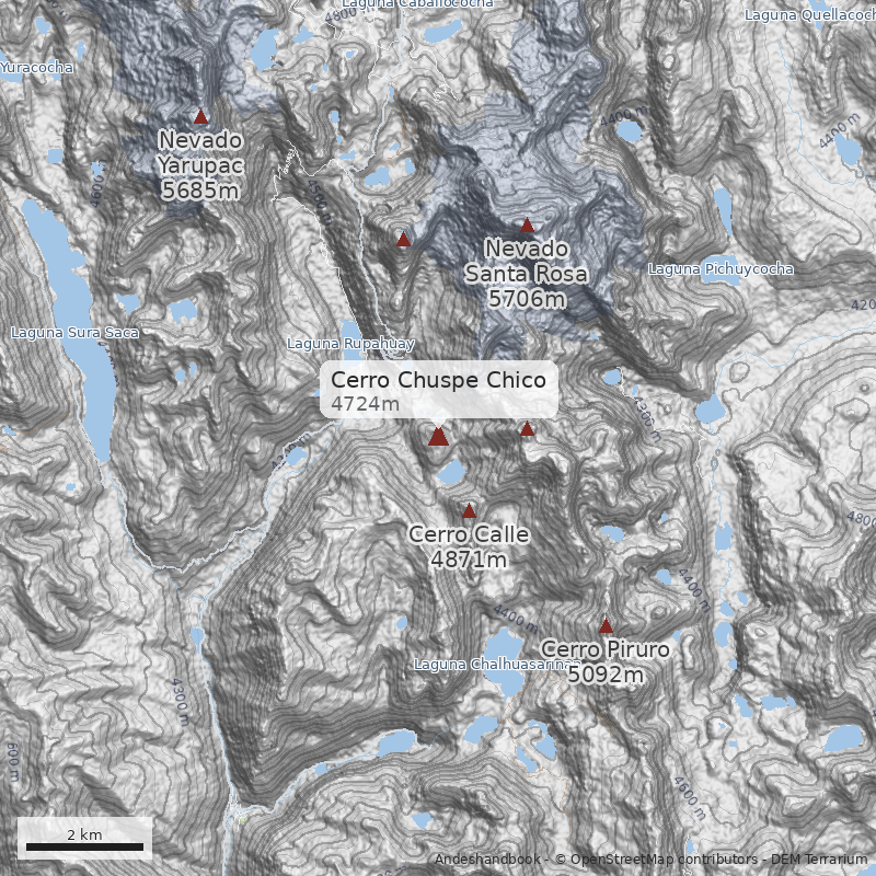 Mapa Cerro Chuspe Chico