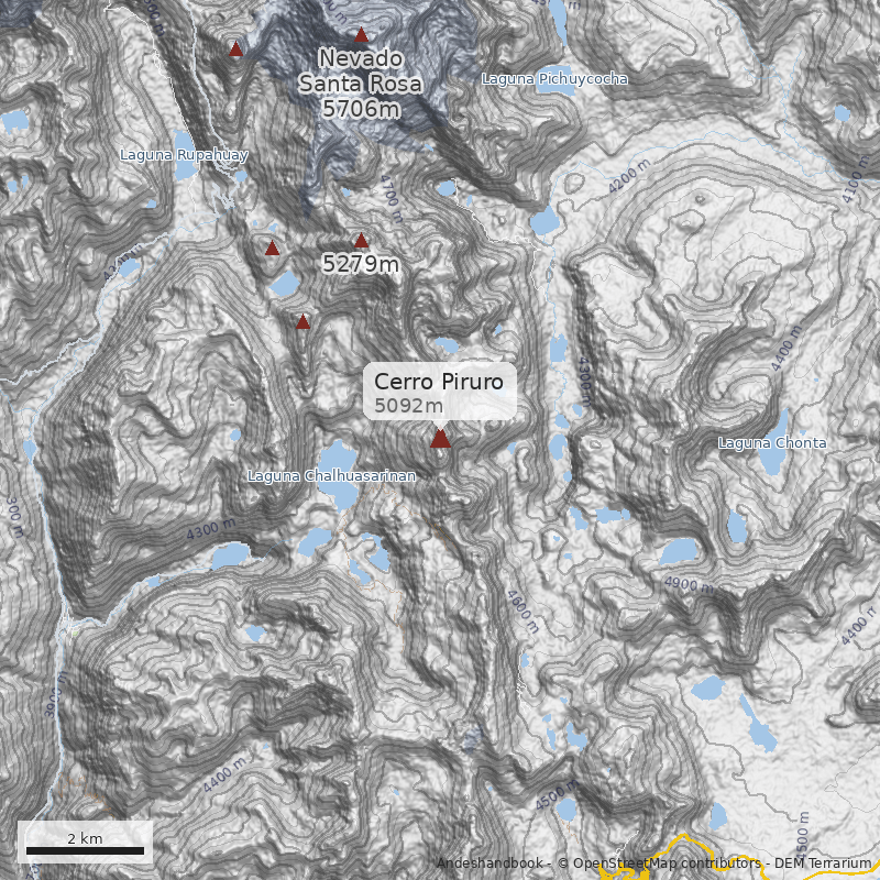 Mapa Cerro Piruro