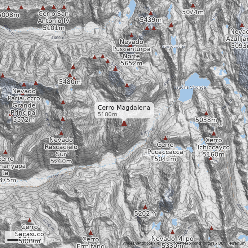 Mapa Cerro Magdalena