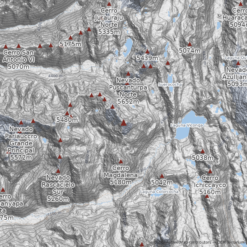 Mapa Nevado Pumarinri (Cuyocraju)