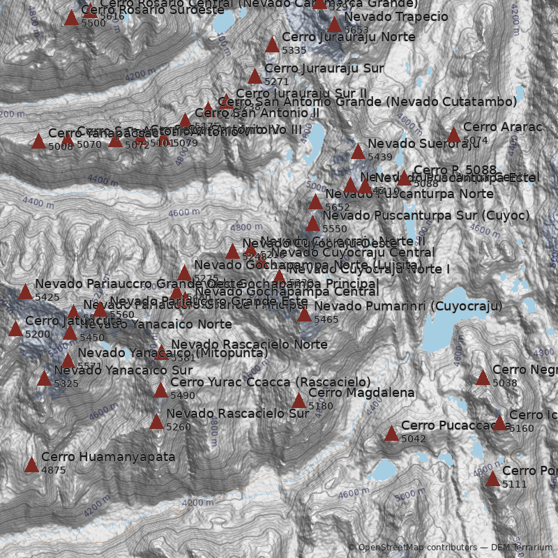 Mapa Nevado Cuyocraju Norte I