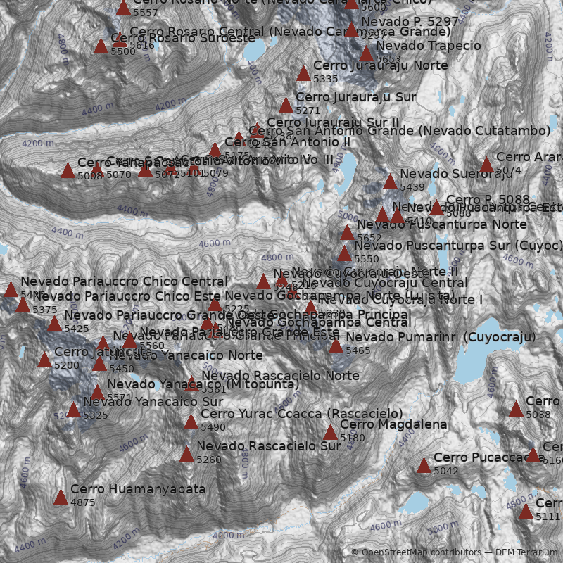 Mapa Nevado Cuyocraju Norte II