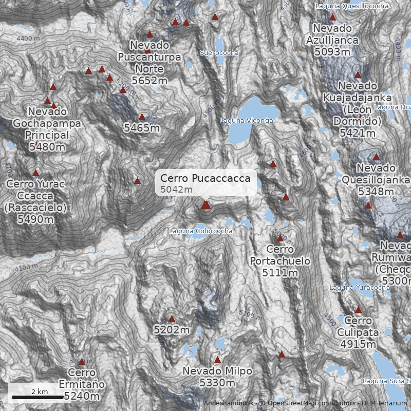 Mapa Cerro Pucaccacca