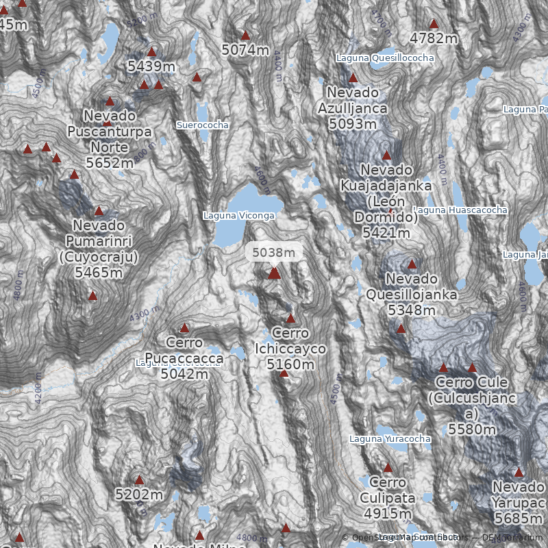 Mapa Cerro Negro (Huayhuash)