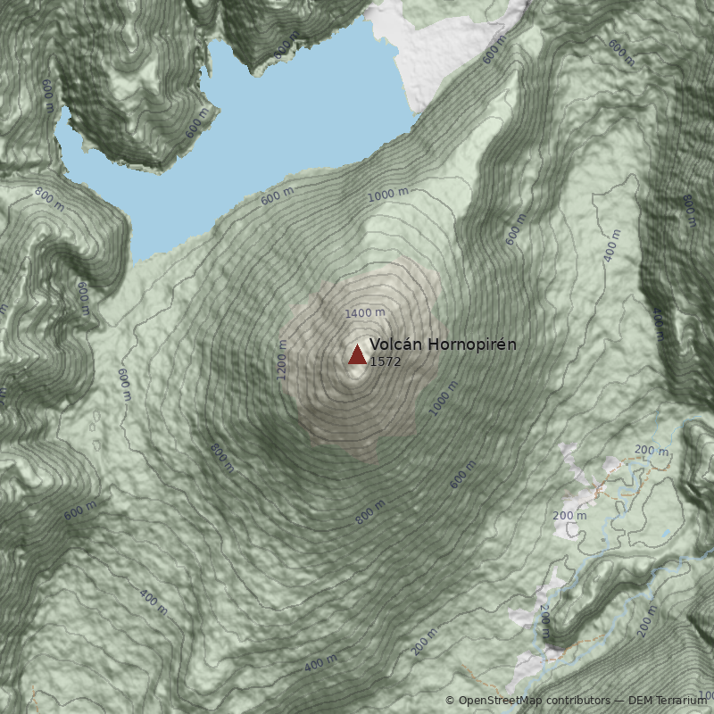 Mapa Volcán Hornopirén