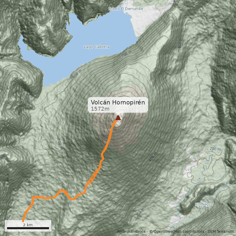 Mapa Volcán Hornopirén