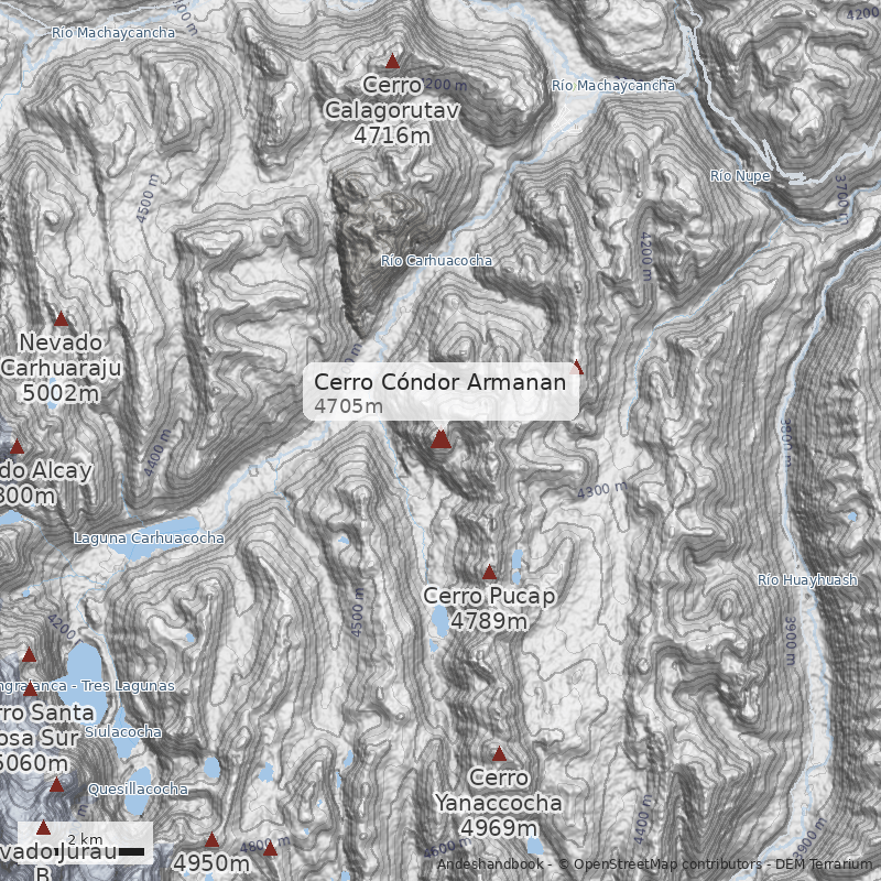Mapa Cerro Cóndor Armanan