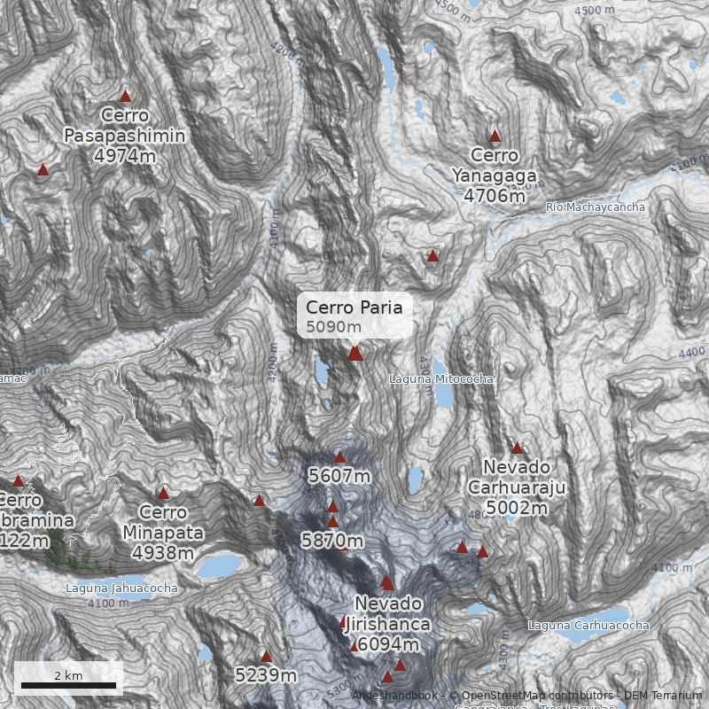 Mapa Cerro Paria