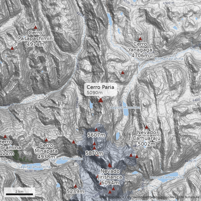 Mapa Cerro Paria