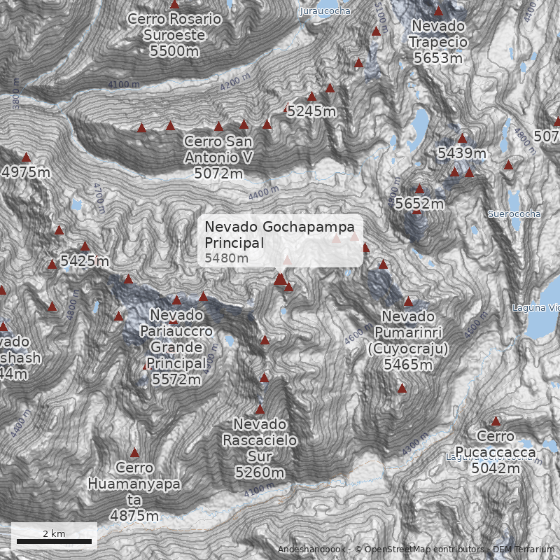 Mapa Nevado Gochapampa Principal