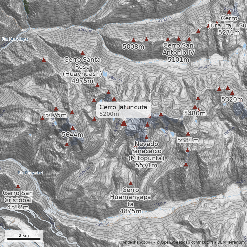 Mapa Cerro Jatuncuta