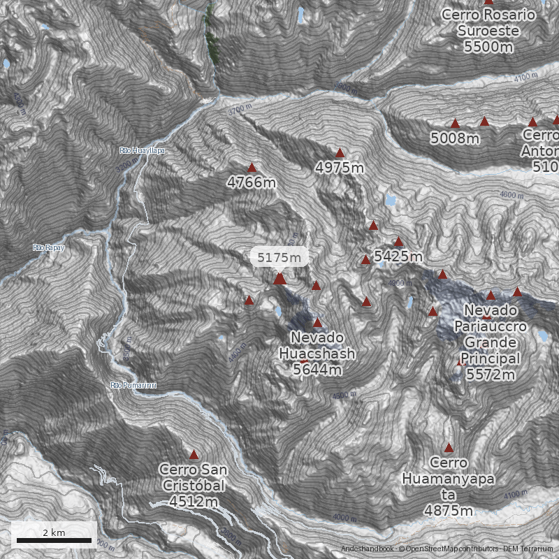 Mapa Cerro Yanacushman
