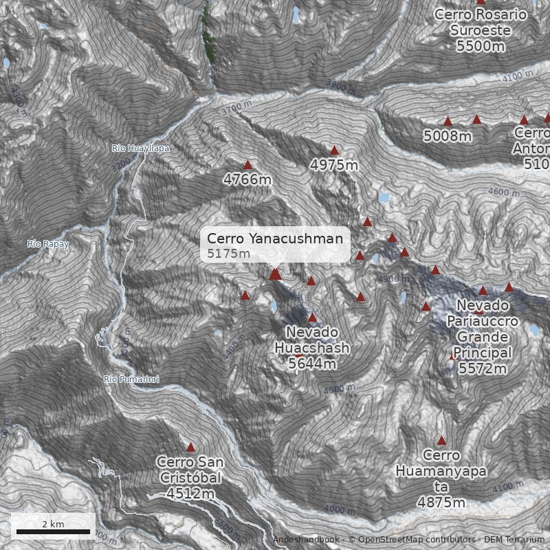 Mapa Cerro Yanacushman