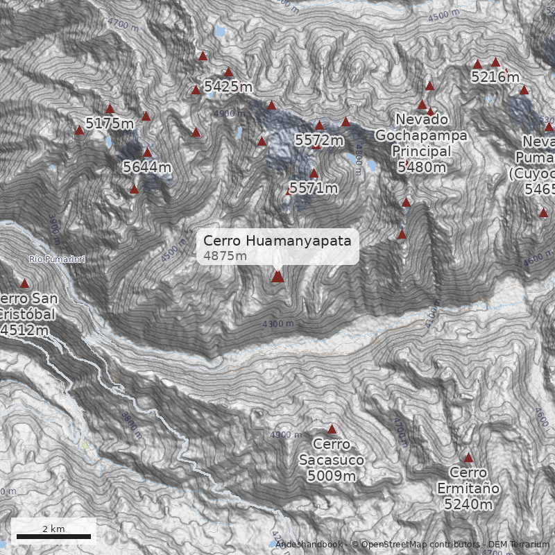 Mapa Cerro Huamanyapata