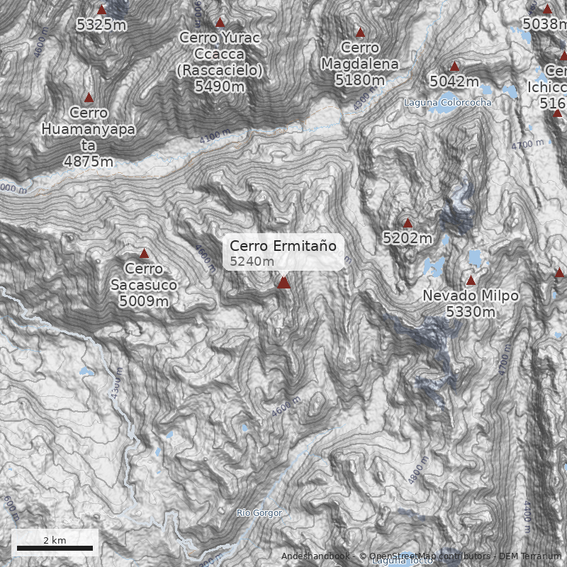 Mapa Cerro Ermitaño