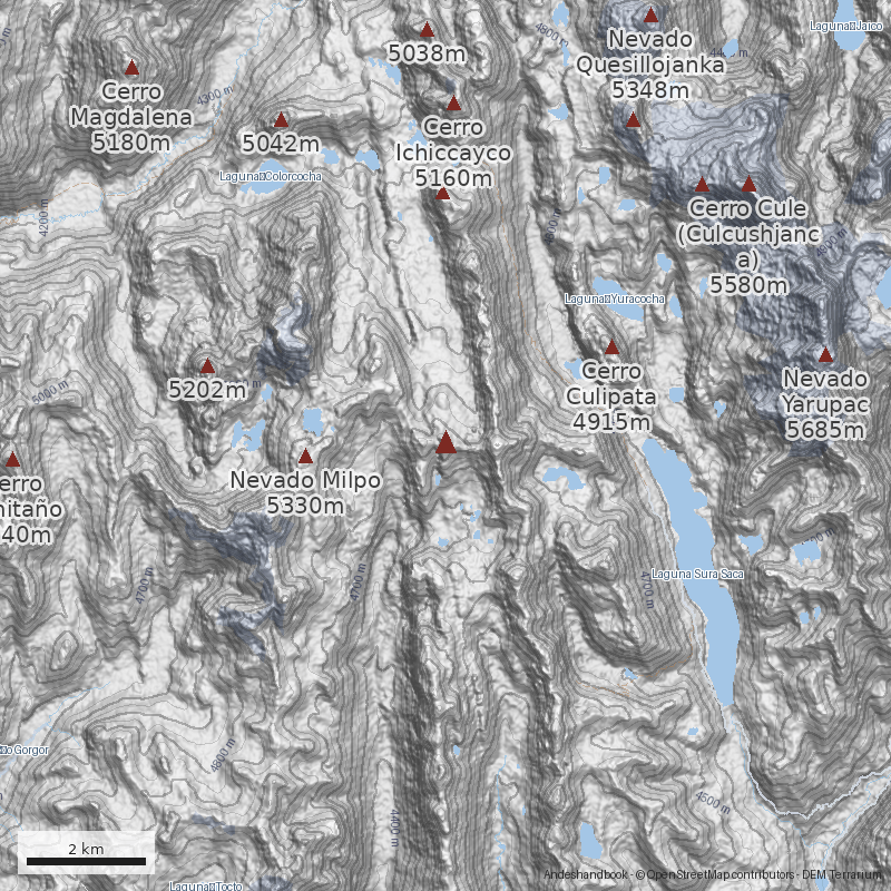 Mapa Cerro Yanaparian