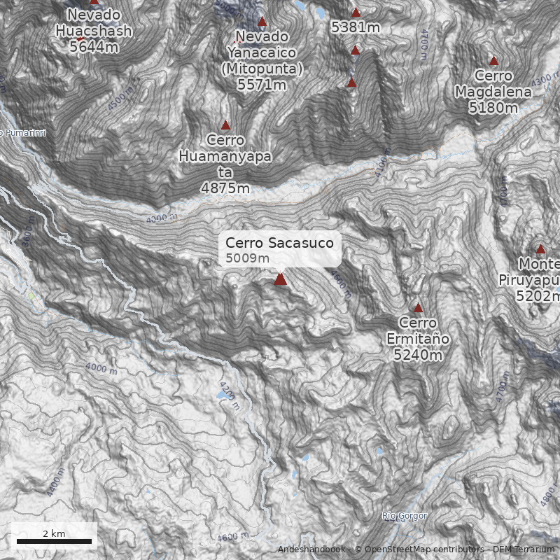 Mapa Cerro Sacasuco