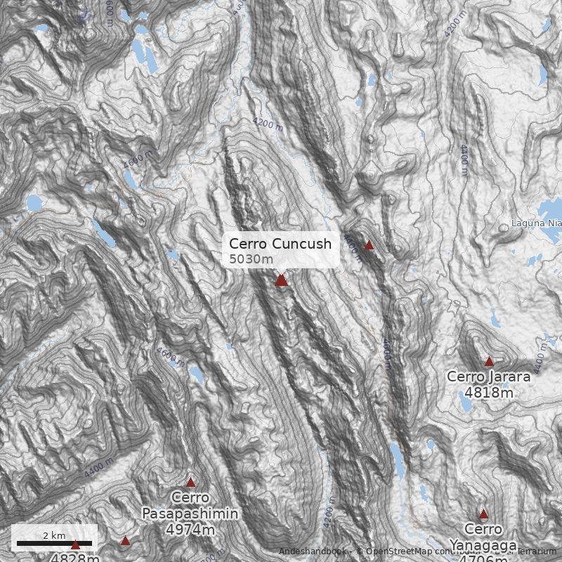 Mapa Cerro Cuncush