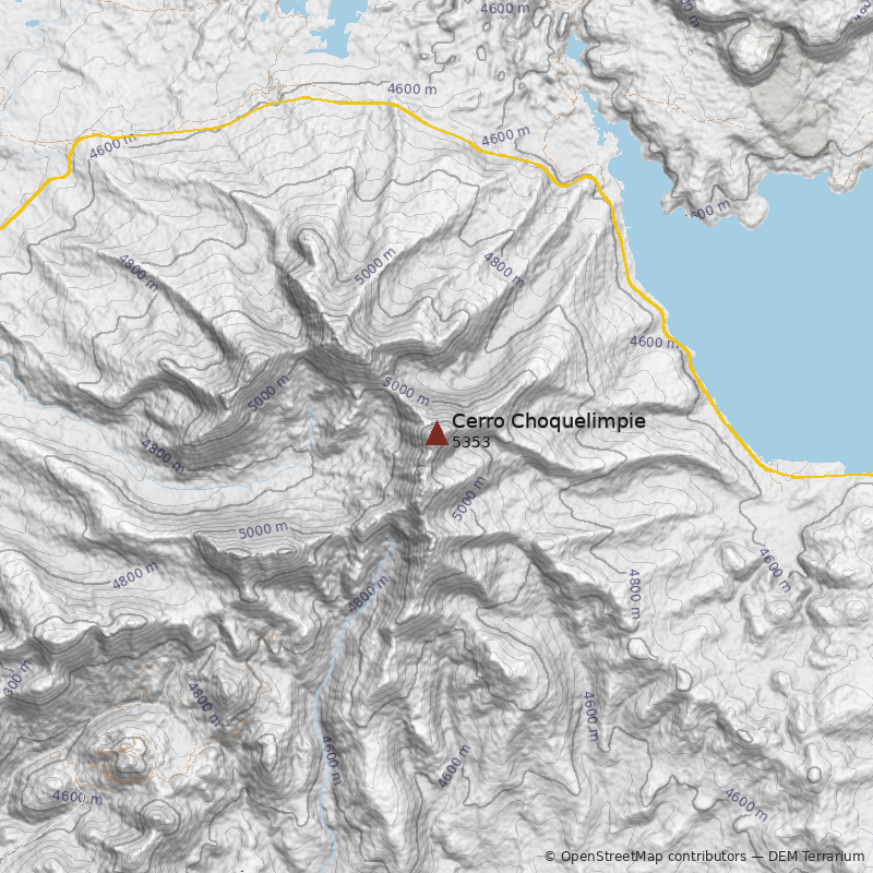 Mapa Cerro Choquelimpie