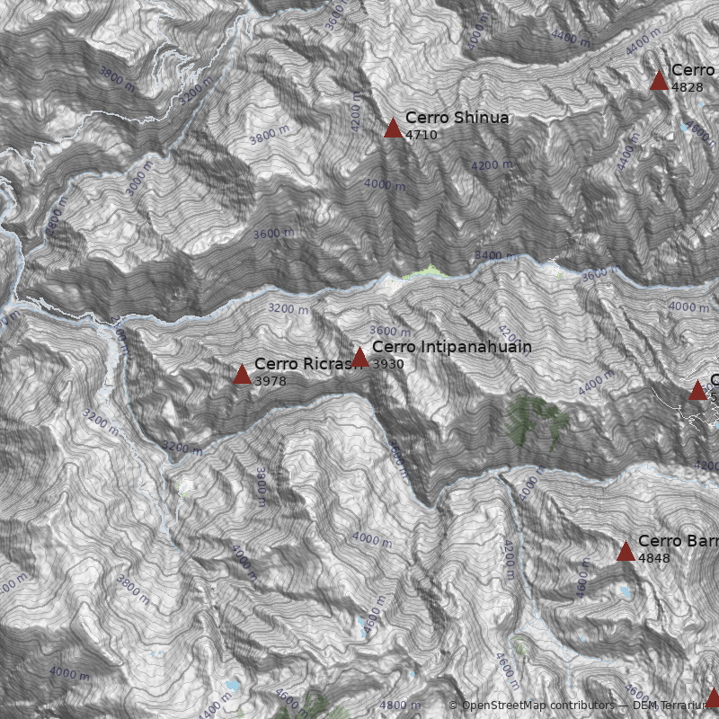Mapa Cerro Intipanahuain